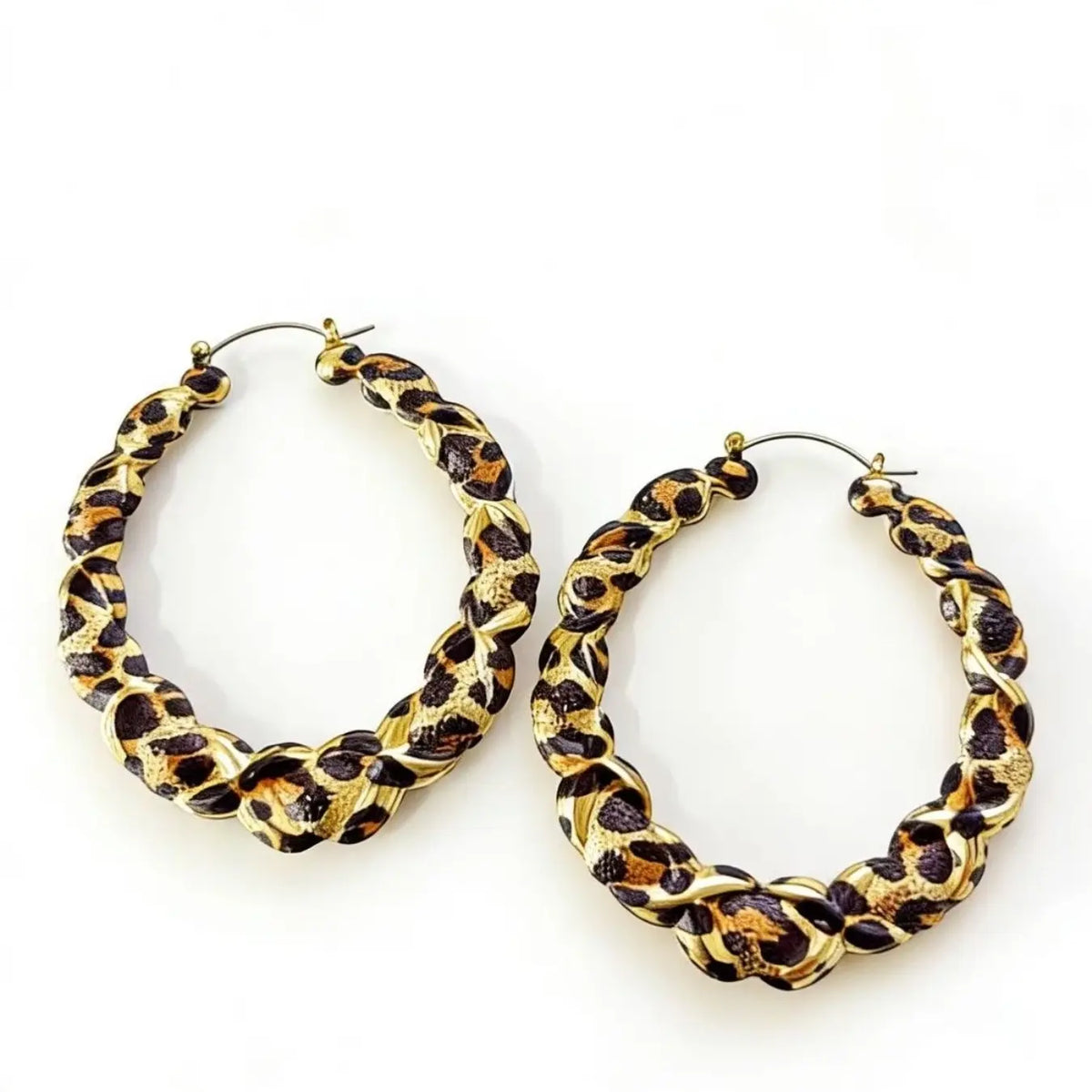New Punk Hollow Circle Earrings, Exaggerated Creative Design, Fashion Bohemian Style, Women's Ear Jewelry, Animal Print Earrings, Statement Earrings, Ear Accessories