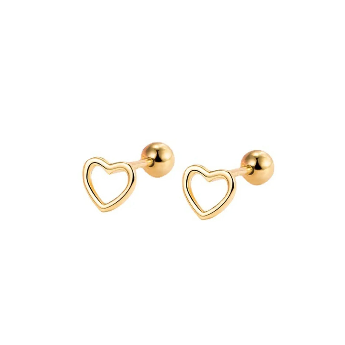 Elegant Heart-Shaped Earrings for Women, Minimalist Design, Perfect for Daily Wear, Office Style, Versatile Jewelry Accessory