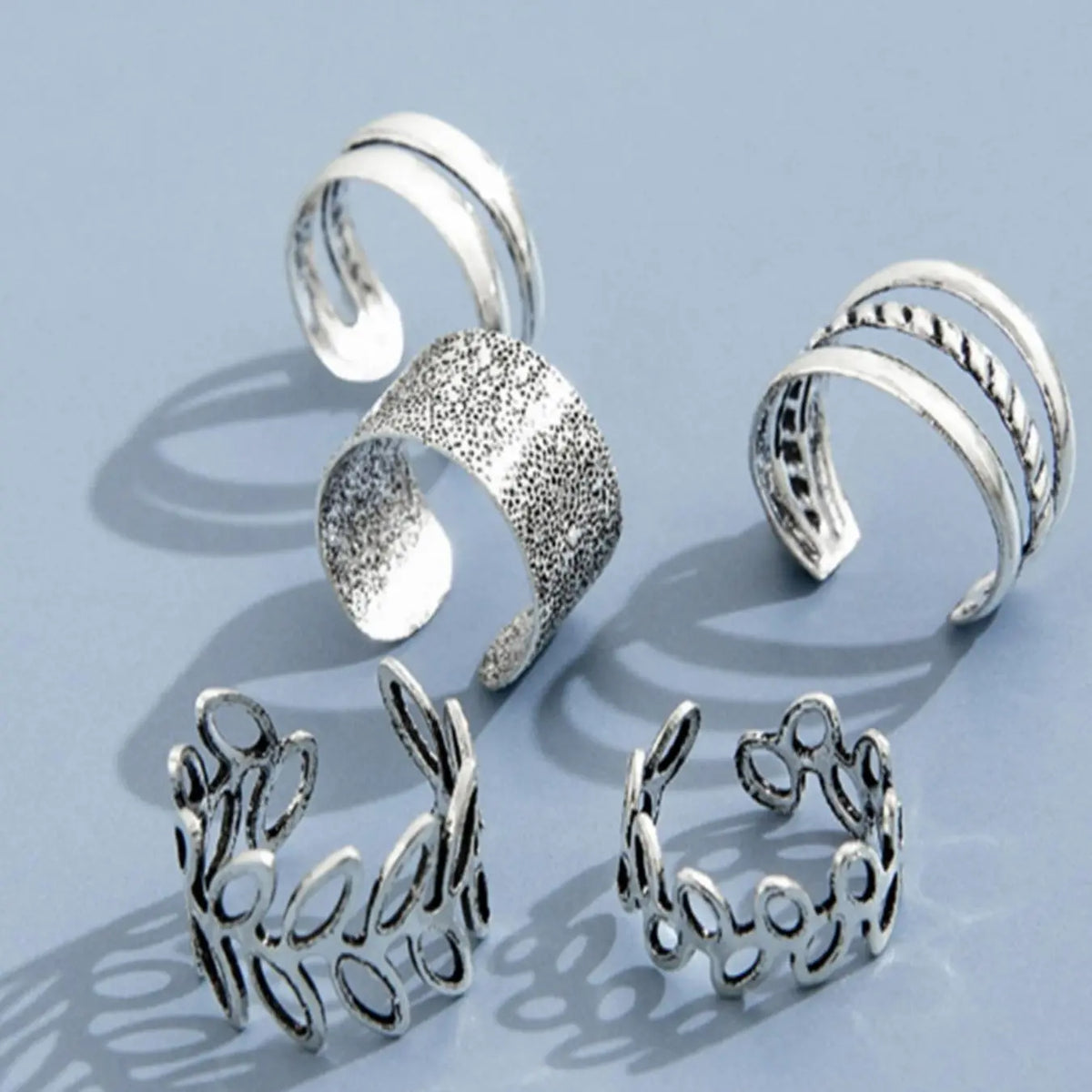 Leaf & Texture Metal Design Cuff Earrings Set, Ear Cuffs Non Piercing, Fashionable Fake Earrings for Women & Girls, Trendy All-match & Exquisite Jewelry for Birthday Gift, Earrings for Women, Fashionable Jewelry Accessories