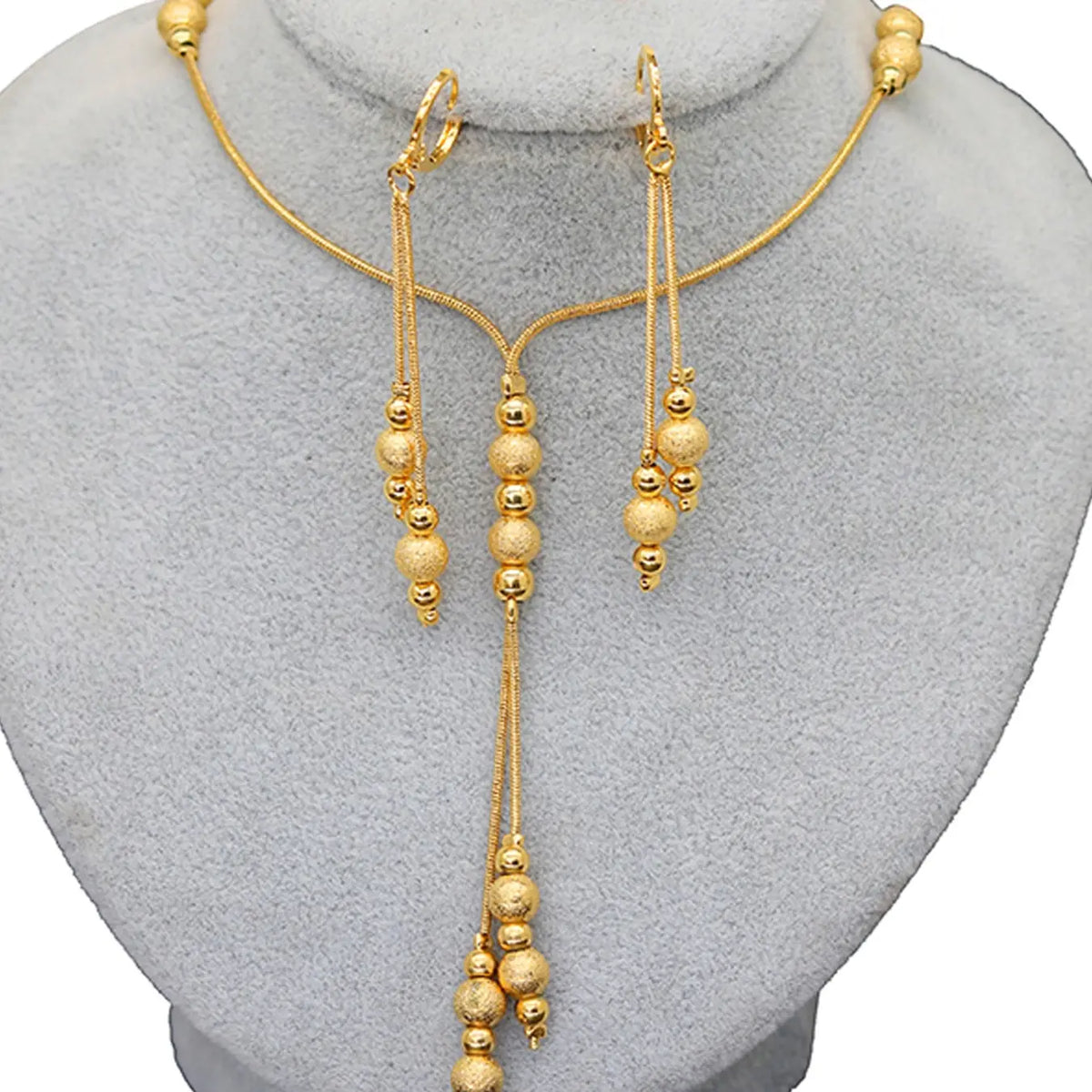 Dubai Beads Boho Jewelry Set for Women, Luxury Bridal Wedding Necklace Earrings Set, Necklace And Earring Set, African Indian Jewelry Sets, Elegant Party Gift, Jewellery Gift Set, Bridal Accessory, Necklaces Set