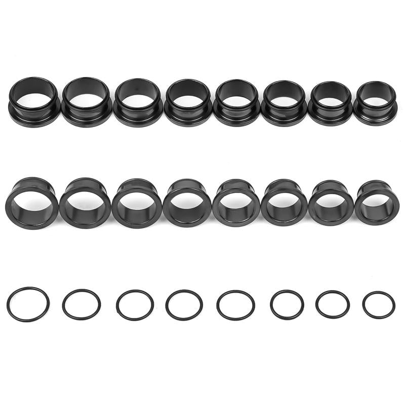 Stainless Steel Ear Stretching Kit (12-26Pcs) - 1-7mm/7.5-12mm Plugs with O-Rings, Jojoba Oil Aftercare, Gauge Tunnels for Stretched Ears Style, Body Piercing Jewelry for Adults, Ear Gauge Tunnels