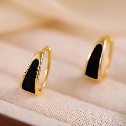 Women's Elegant Hoop Earrings, Minimalist Earrings, Fashionable Earrings, Simple Geometric Fashion Design, Perfect for Daily Wear & Parties, All-Season Accessory, Fashionable Jewelry Accessories, Circular Hoop Earrings