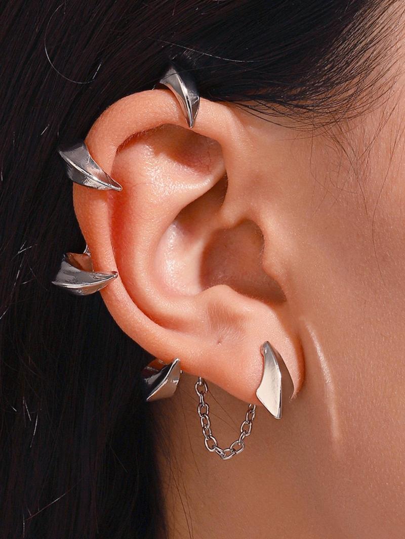 Punk Style Demon Claw Ear Wrap,  Fashionable Gothic Earrings for Women & Men, Fashion Jewelry for Party, Daily Clothing Decor, Trendy All-match & Exquisite Jewelry for Birthday Gift