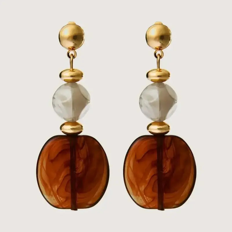 BloomChic Multi-Color Stone Drop Earrings