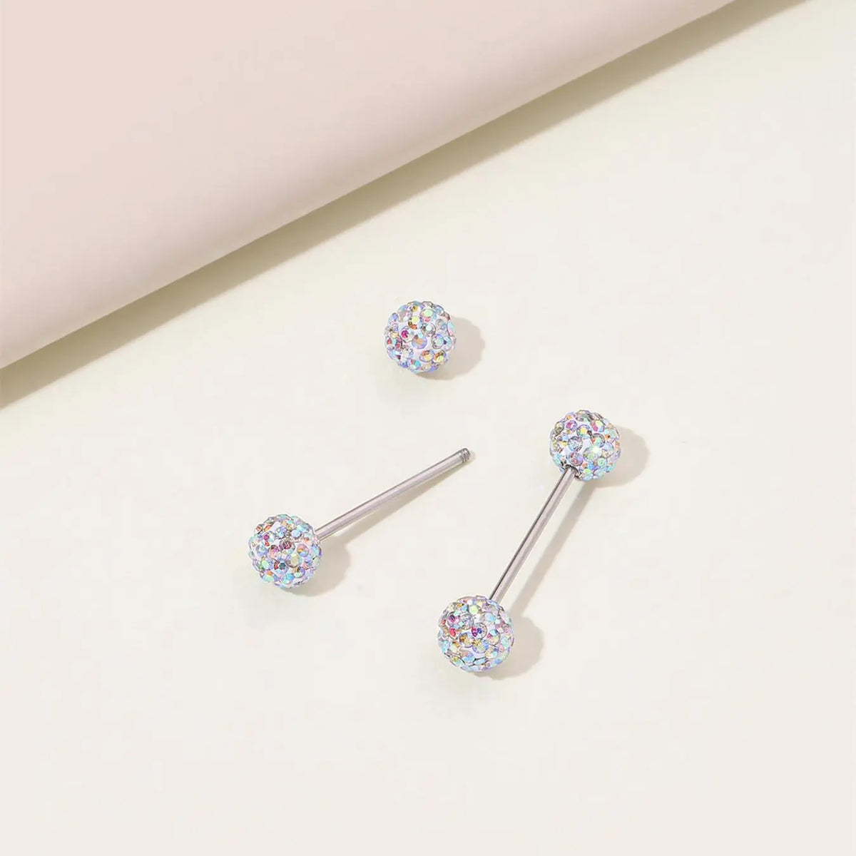Luxury Titanium Steel Tongue Piercing Jewelry for Women, Engraved Diamond Design, Glossy Polished Finish, Elegant Daily Accessory, Body Jewelry, Bernay Tongue Ring, Body Jewellery