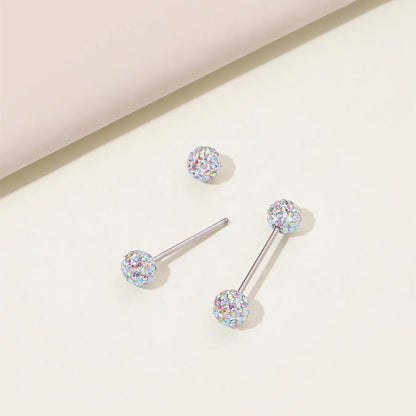 Luxury Titanium Steel Tongue Piercing Jewelry for Women, Engraved Diamond Design, Glossy Polished Finish, Elegant Daily Accessory, Body Jewelry, Bernay Tongue Ring, Body Jewellery