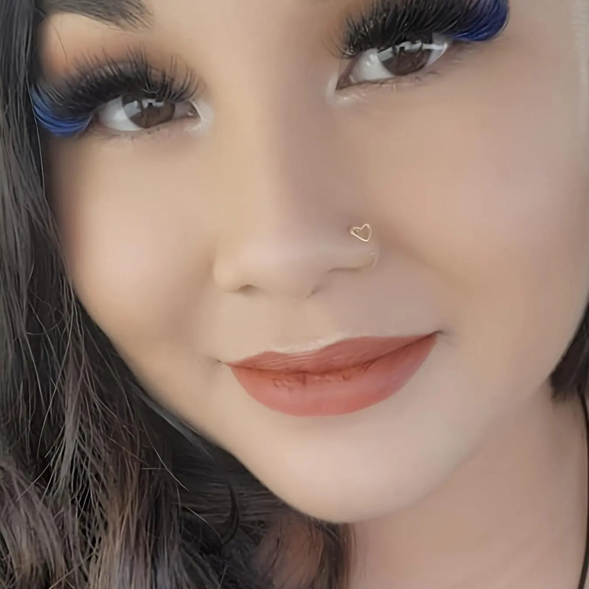 Heart Shaped Nose Ring, Stainless Steel Nose Ring, Fashionable Body Jewelry for Women & Girls, Trendy All-match & Exquisite Jewelry for Birthday Gift, Nose Hoop, Nose Rings Hoops, Nose Piercing Hoop, Body Jewellery