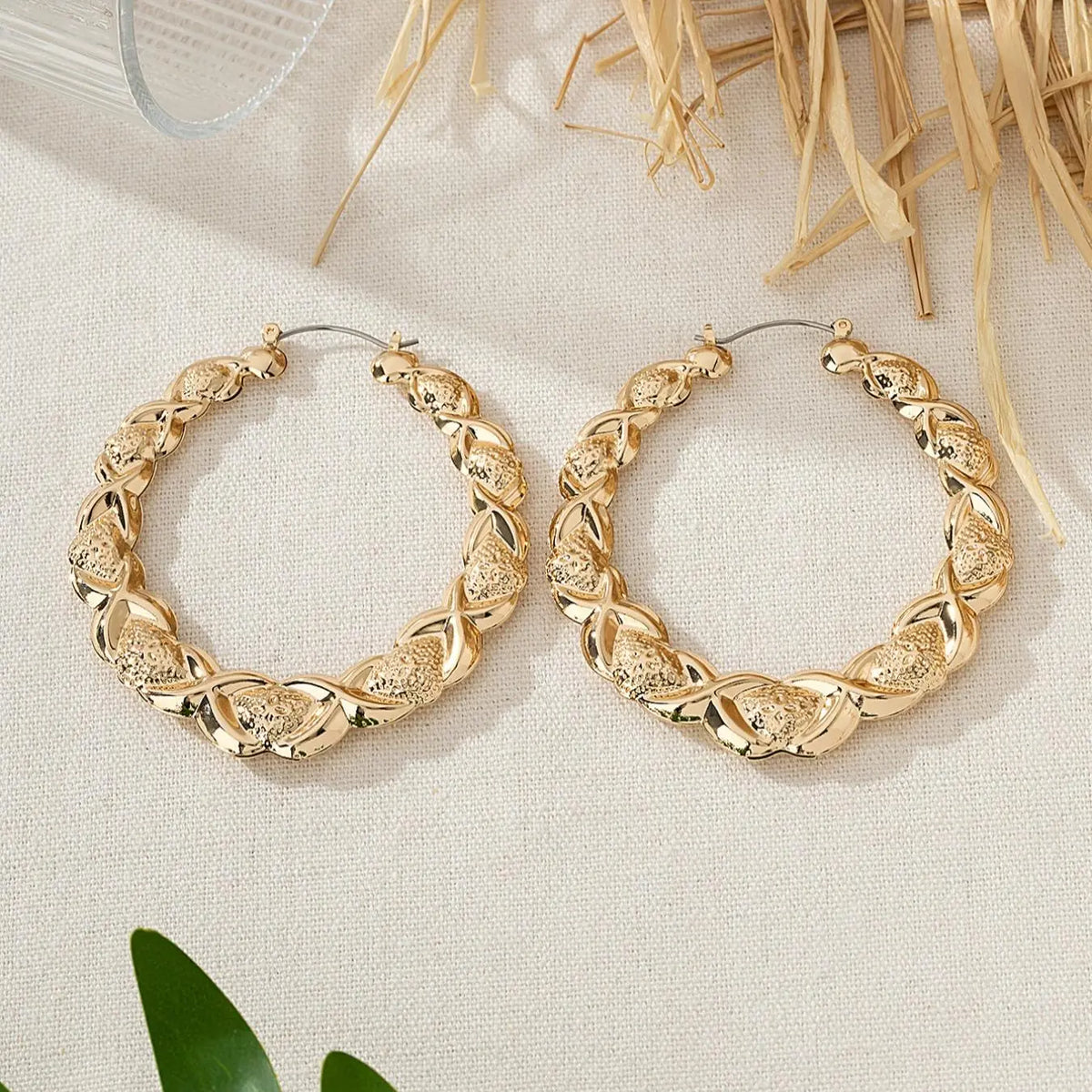 Geometric Circle Design Hoop Shape Earrings Ear Hoops for Women, 1 Pair New Fashionable Jewelry Accessories for Party, Daily Clothing Decor, Trendy All-match & Exquisite Jewelry for Birthday Gift, High Quality Earrings