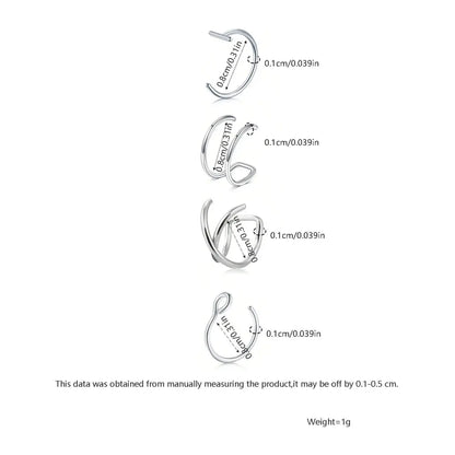 Fake Lip Piercing, Fake Lip Ring, Fake Nose Ring, Fake Snake Bites, Faux Lip Rings, Fake Snake Bite Piercing Clip, Lip Ring, Ear Cuff Earrings, Spiral Nose Ring, Nose Ring Jewelry, Non Piercing Jewelry, Body Jewelry