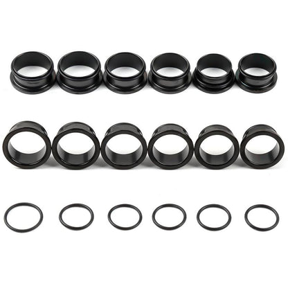 Stainless Steel Ear Stretching Kit (12-26Pcs) - 1-7mm/7.5-12mm Plugs with O-Rings, Jojoba Oil Aftercare, Gauge Tunnels for Stretched Ears Style, Body Piercing Jewelry for Adults, Ear Gauge Tunnels