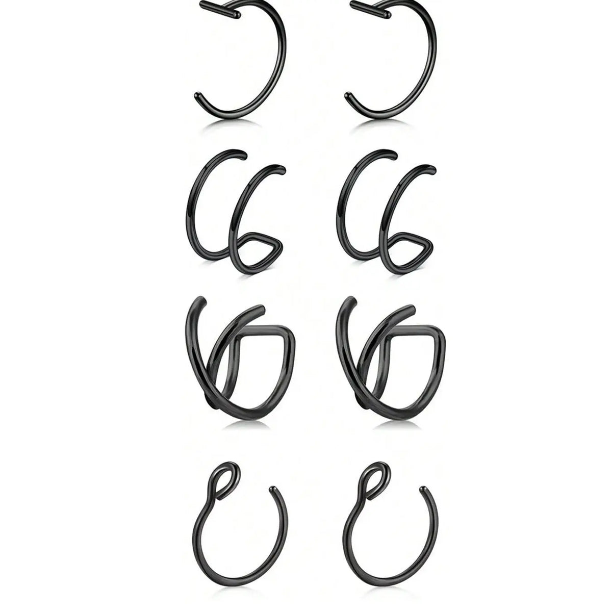 Fake Lip Piercing, Fake Lip Ring, Fake Nose Ring, Fake Snake Bites, Faux Lip Rings, Fake Snake Bite Piercing Clip, Lip Ring, Ear Cuff Earrings, Spiral Nose Ring, Nose Ring Jewelry, Non Piercing Jewelry, Body Jewelry