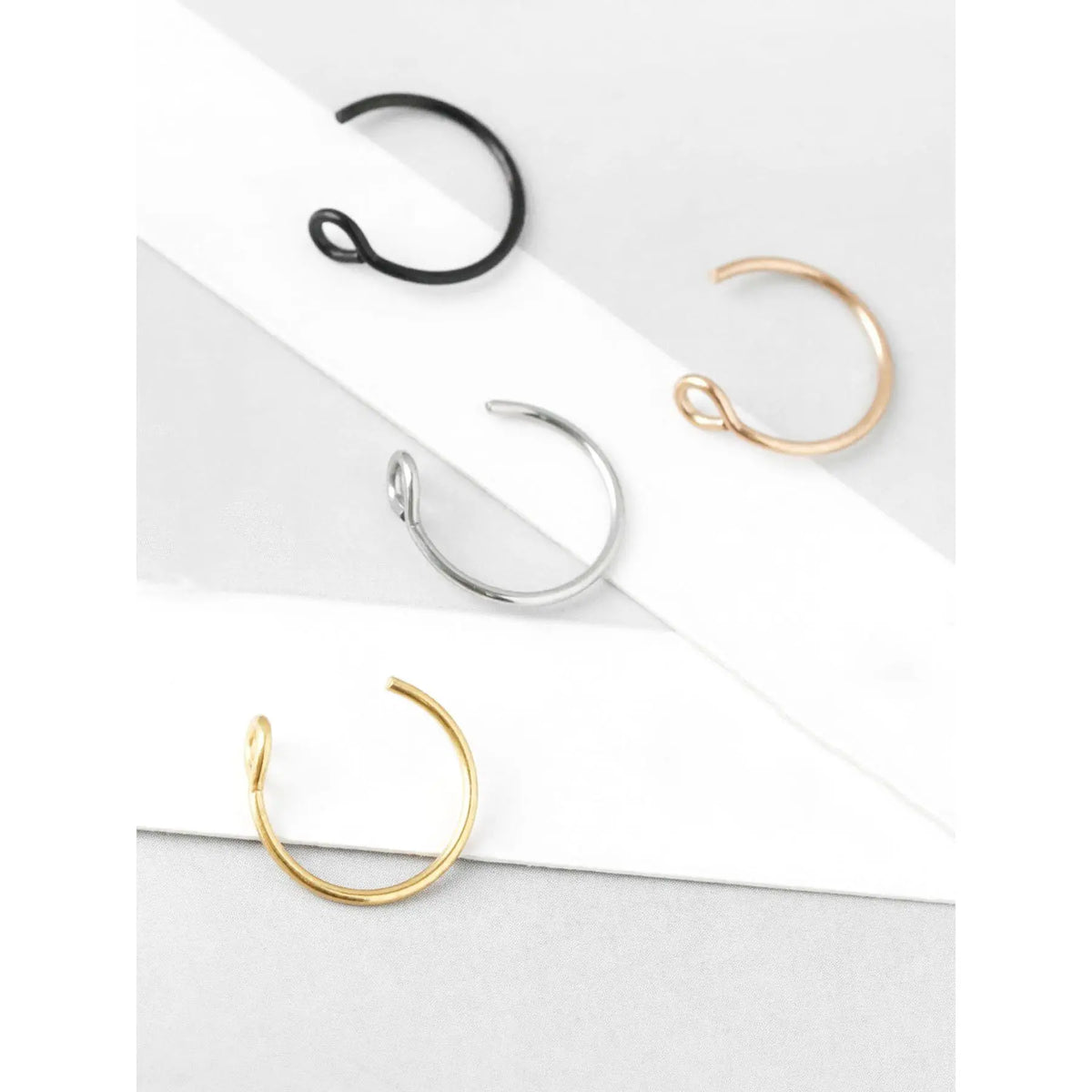 Fake Lip Piercing, Fake Lip Ring, Fake Nose Ring, Fake Snake Bites, Faux Lip Rings, Fake Snake Bite Piercing Clip, Lip Ring, Ear Cuff Earrings, Spiral Nose Ring, Nose Ring Jewelry, Non Piercing Jewelry, Body Jewelry