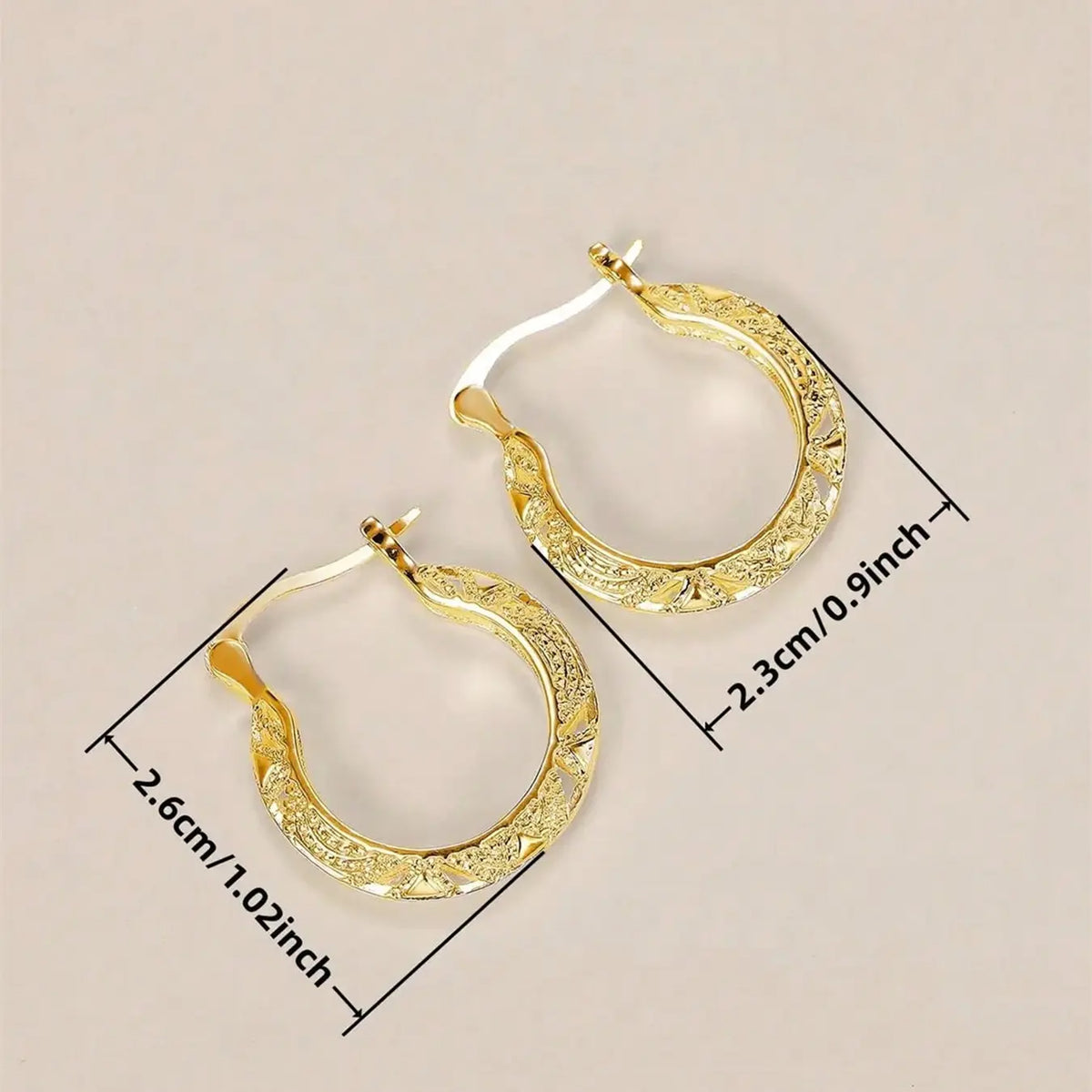 Women's Simple Copper Hoop Earrings, Minimalist Earrings, Versatile Earrings, Fashionable Earrings, High Quality Fashion Jewelry Party Earrings, Casual Style Anniversary Wedding Party Jewelry Gift, All Seasons Wear, Ear Hoops, No Choking Hazard