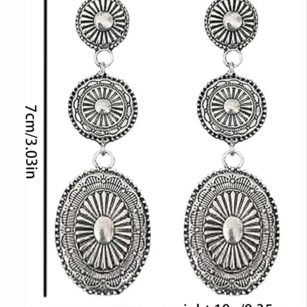 Vintage Bohemian Western Style Earrings, Metal Alloy Geometric Patchwork Design, Unique Dangle Earrings for Women, All Season Earrings, Drop Earrings, Earrings Dangling, High Quality Earrings, Trendy Jewelry