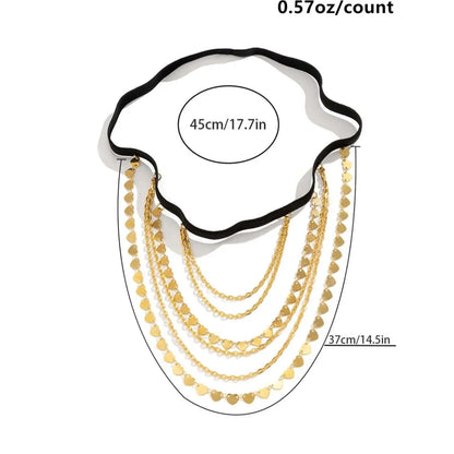 Women's Layered Chain Thigh Chain, Fashion Body Jewelry for Party, Trendy Jewelry for Birthday Gift