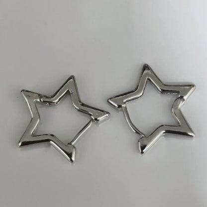 Minimalist Star Earrings for Women, Huggie Earrings, Hoop Earring, Earrings Hoops, Perfect Stainless Steel Jewelry Gift for Dates & Holidays, Jewelry Accessory for Any Occasion