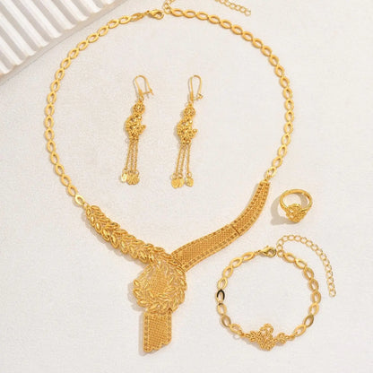 Women's Elegant Jewelry Set, Fashion Jewelry for Party, Daily Clothing Decor, Trendy All-match & Exquisite Jewelry for Birthday Gift, Jewellery Gift Set, Fashionable Jewelry Set