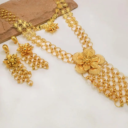 Women's Matching Jewelry Set Necklace Bracelet Earring Vintage Retro Design, Elegant Jewelry Gift for Women & Girls, Perfect for Daily Wear
