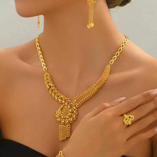 Women's Elegant Jewelry Set, Fashion Jewelry for Party, Daily Clothing Decor, Trendy All-match & Exquisite Jewelry for Birthday Gift, Jewellery Gift Set, Fashionable Jewelry Set