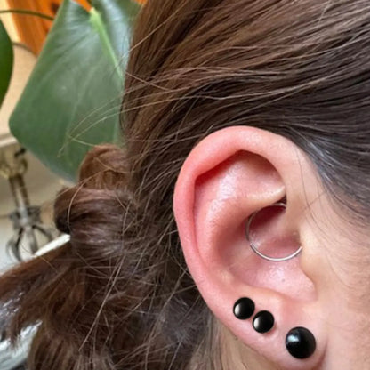 vanku Glass Ear Gauges Plugs Set (10/16/18pcs), Comfy Dead Stretching Plugs with Rubber Rings Ear Gauge Tunnels