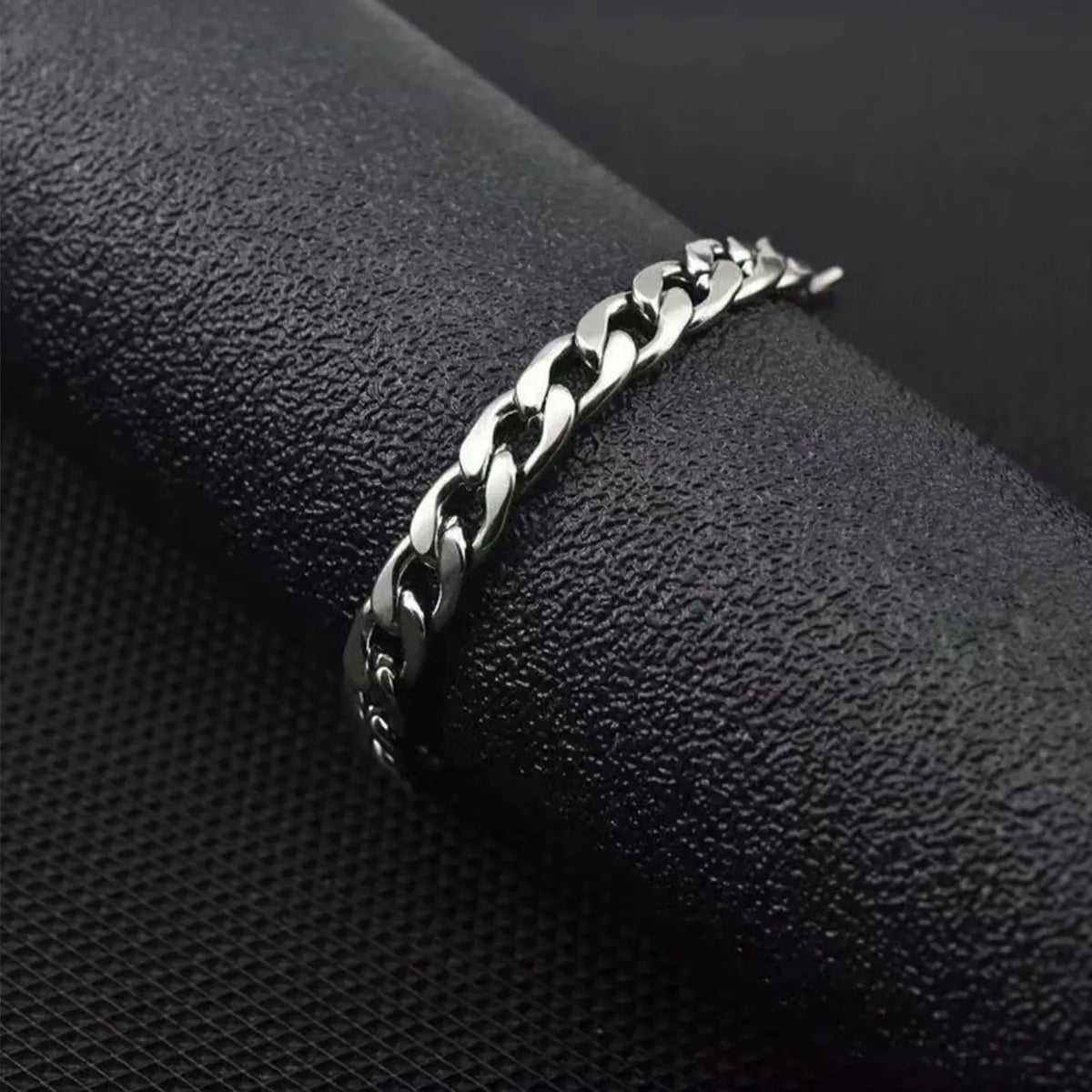 Men's Fashionable Matching Jewelry Set, Silver Color Column Necklace Bracelet Ring, Casual Daily Wear Accessories, 3-Piece Gift Box Included