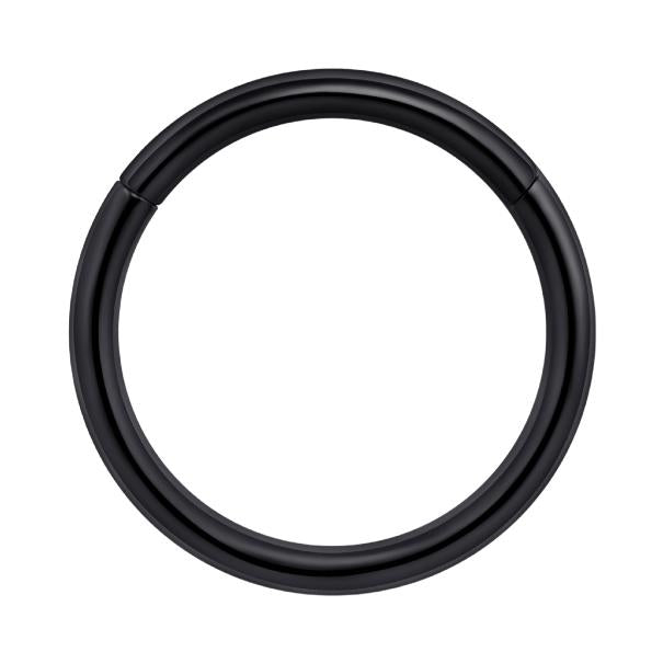 Titanium Plain Hinged Seamless Hoop for Nose, Ear, Lip Piercings