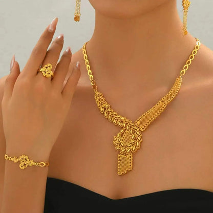 Women's Elegant Jewelry Set, Fashion Jewelry for Party, Daily Clothing Decor, Trendy All-match & Exquisite Jewelry for Birthday Gift, Jewellery Gift Set, Fashionable Jewelry Set
