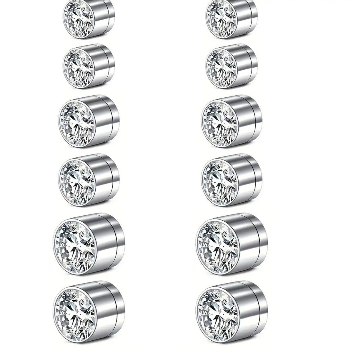 Unisex Fake Nose Ring Earrings, Sparkling Rhinestone Design, Clip-On Style, Easy to Wear, Perfect for Cosplay & Daily Use, Nose Ring Jewelry, Faux Nose Ring