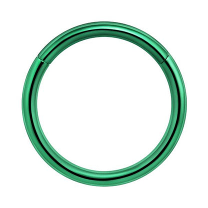 Titanium Plain Hinged Seamless Hoop for Nose, Ear, Lip Piercings