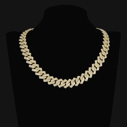 Necklaces for Men, 14mm Cuban Chain Necklace and Bracelet Set (with box), 2025 Men's Accessories Combination, Chains for Men