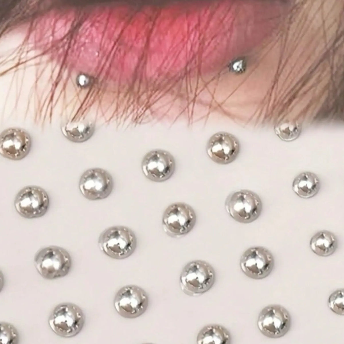 180pcs Waterproof Fake Piercing Kit, Self-Adhesive Lip, Eyebrow, Nose Rings, Face Jewels & Belly Jewelry, Non-Pierced Body Jewelry Set