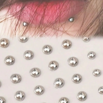 180pcs Waterproof Fake Piercing Kit, Self-Adhesive Lip, Eyebrow, Nose Rings, Face Jewels & Belly Jewelry, Non-Pierced Body Jewelry Set