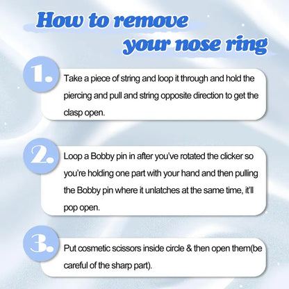 OUFER 20G Hinged Segment Nose Ring, 316L Stainless Steel CZ Double Hoop Nose Piercing for Daily Wear, Non Tarnish Noserings for Women