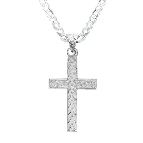Men's Western-Inspired Jewelry Set - 2-Piece Accessories Set with Cross Pendant, Men's Jewelry for Western Style Looks