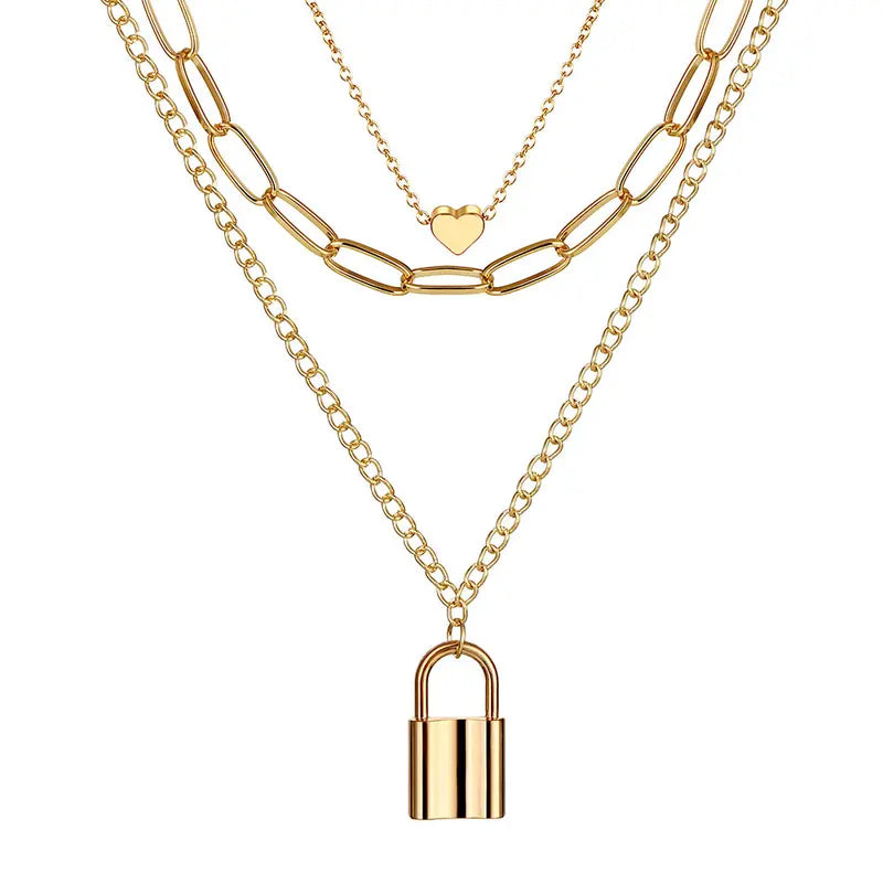Women's 108pc Mix & Match Western-Style Costume Jewelry - Gold Necklace, Earrings for Women, Bracelet, Ring, Heart Accents Add Sweet Western Charm, Valentine Gift for Birthday Parties, Gold Necklace Set, Accessories For Women