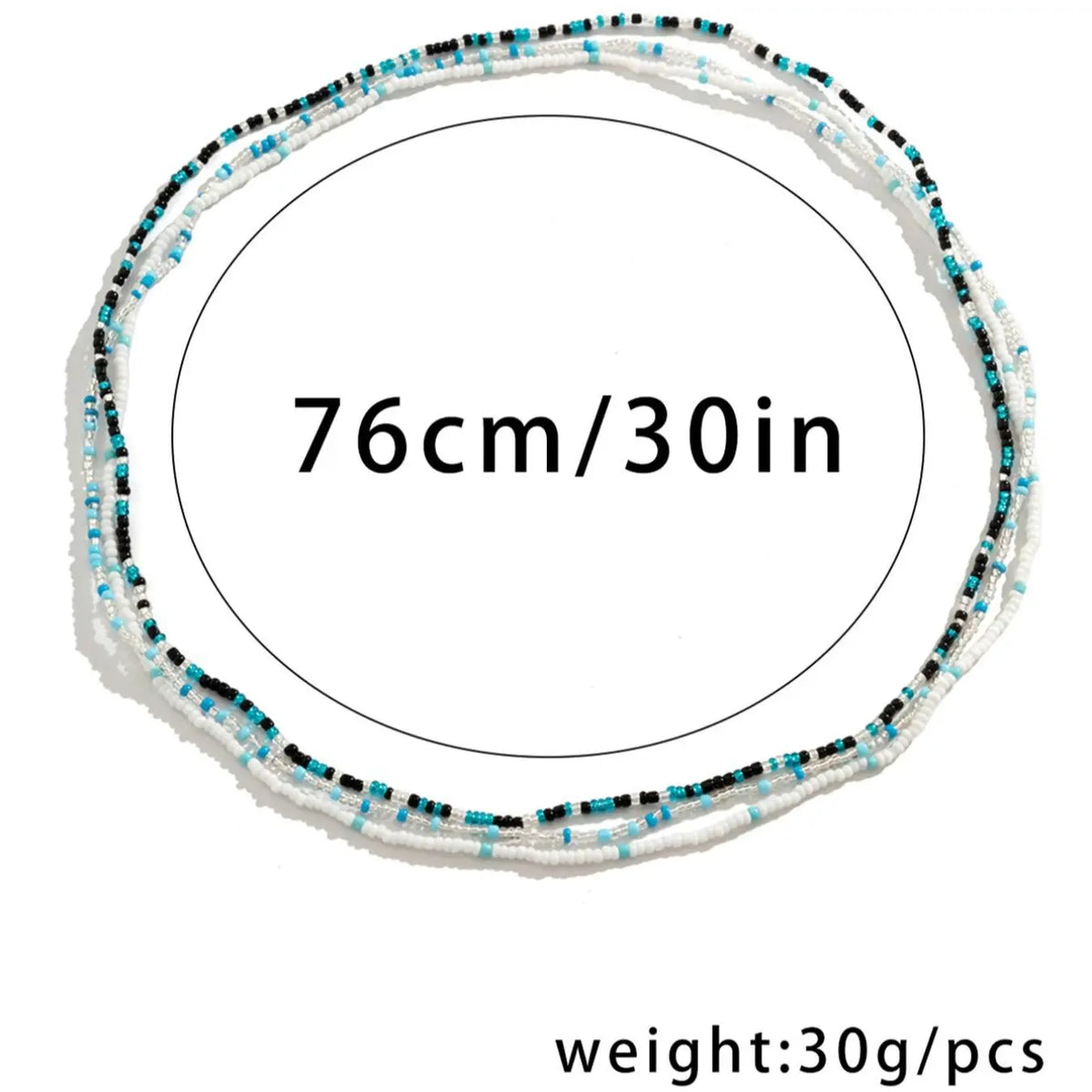 3pcs/set Women's Fashion Colorblock Beaded Waist Chain, Boho Style Beaded Decorated Waist Chain, Casual Body Jewelry, Body Jewellery, African Waistbeads