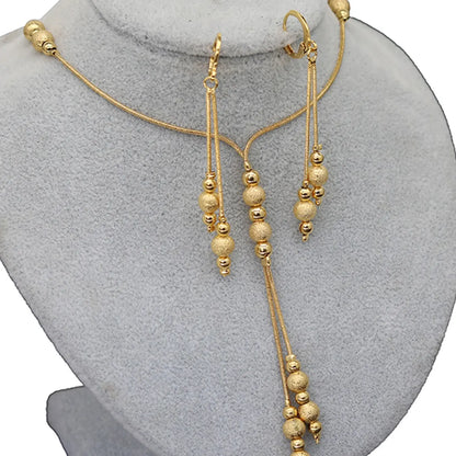 Dubai Beads Boho Jewelry Set for Women, Luxury Bridal Wedding Necklace Earrings Set, Necklace And Earring Set, African Indian Jewelry Sets, Elegant Party Gift, Jewellery Gift Set, Bridal Accessory, Necklaces Set