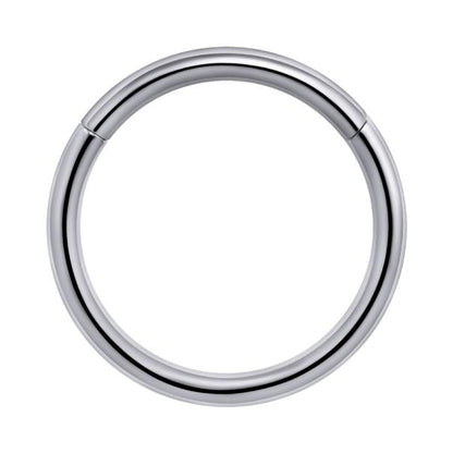 Titanium Plain Hinged Seamless Hoop for Nose, Ear, Lip Piercings