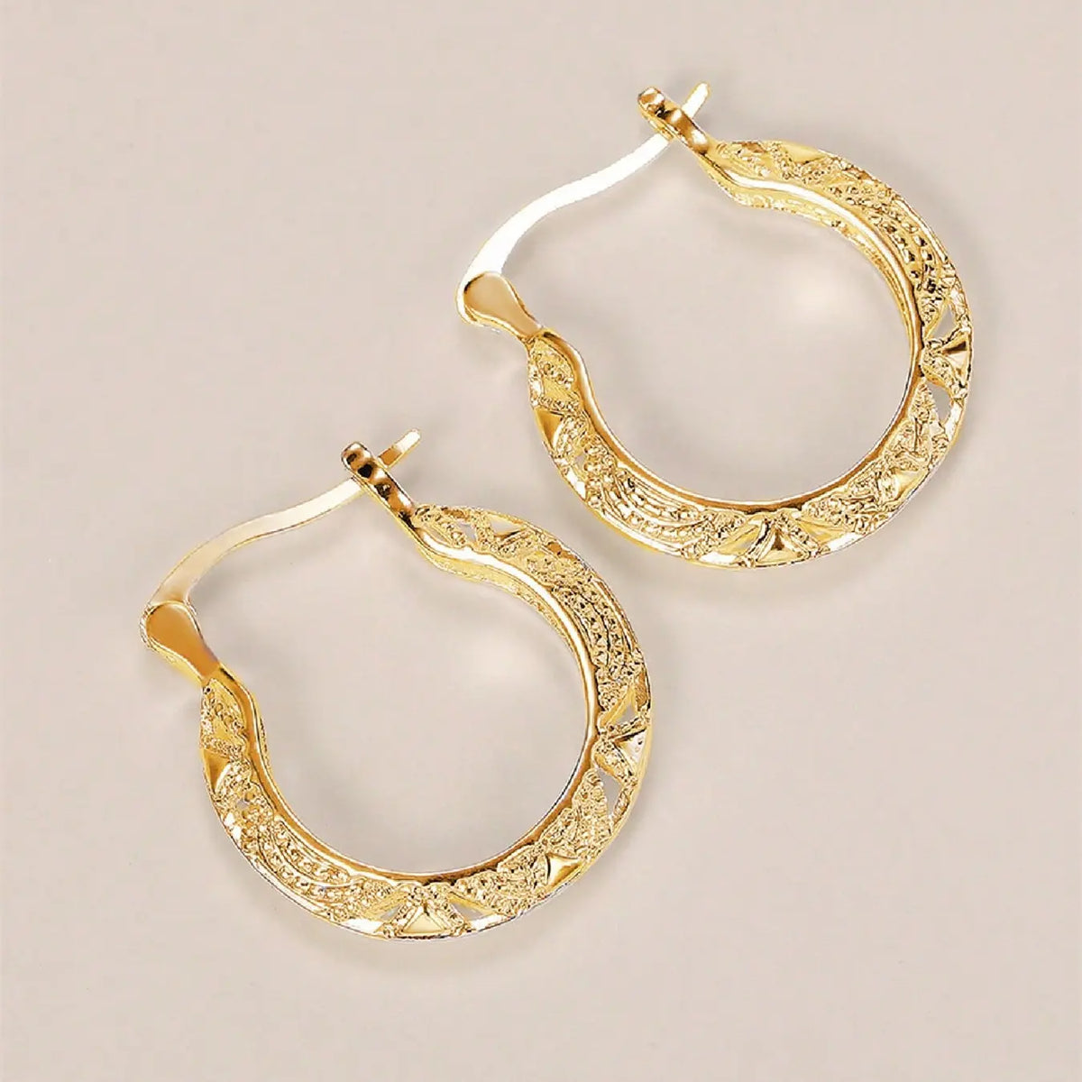 Women's Simple Copper Hoop Earrings, Minimalist Earrings, Versatile Earrings, Fashionable Earrings, High Quality Fashion Jewelry Party Earrings, Casual Style Anniversary Wedding Party Jewelry Gift, All Seasons Wear, Ear Hoops, No Choking Hazard