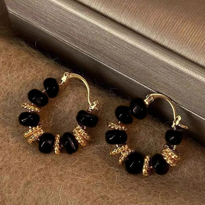 Women's Elegant Geometric Hoop Earrings Set, Drop Oil Design, All-season Fashion Jewelry for Daily Wear & Gifts, High Quality Earrings, Classic Style Earrings, Hoop Earring Sets