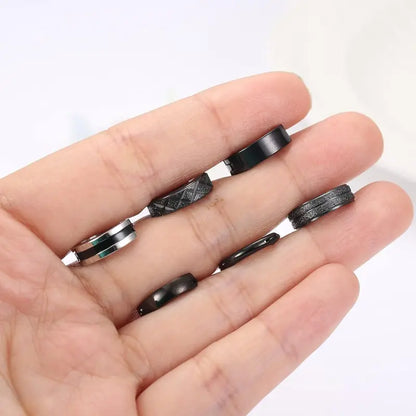 CASSIECA 6Pair Stainless Steel Earrings Set Classic Small Hoops, Helix Piercing Sleepers, Dome, Black Styles, Sleep Safe Jewelry for Men/Women, Men's Accessories Sohochic