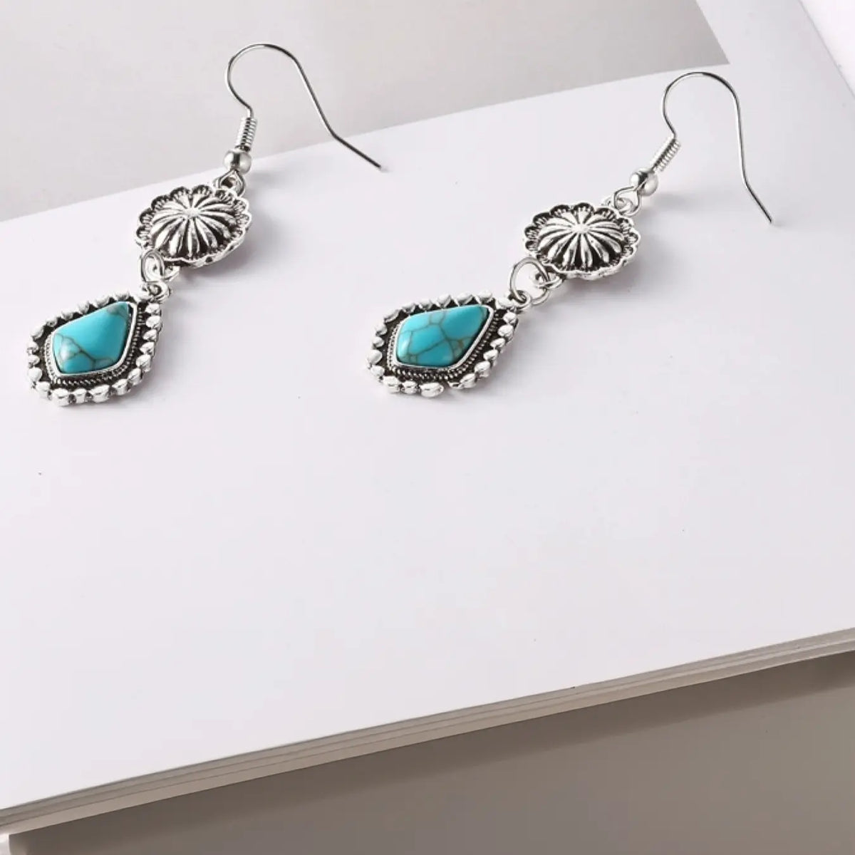 Vintage Bohemian Western Style Earrings, Metal Alloy Geometric Patchwork Design, Unique Dangle Earrings for Women, All Season Earrings, Drop Earrings, Earrings Dangling, High Quality Earrings, Trendy Jewelry