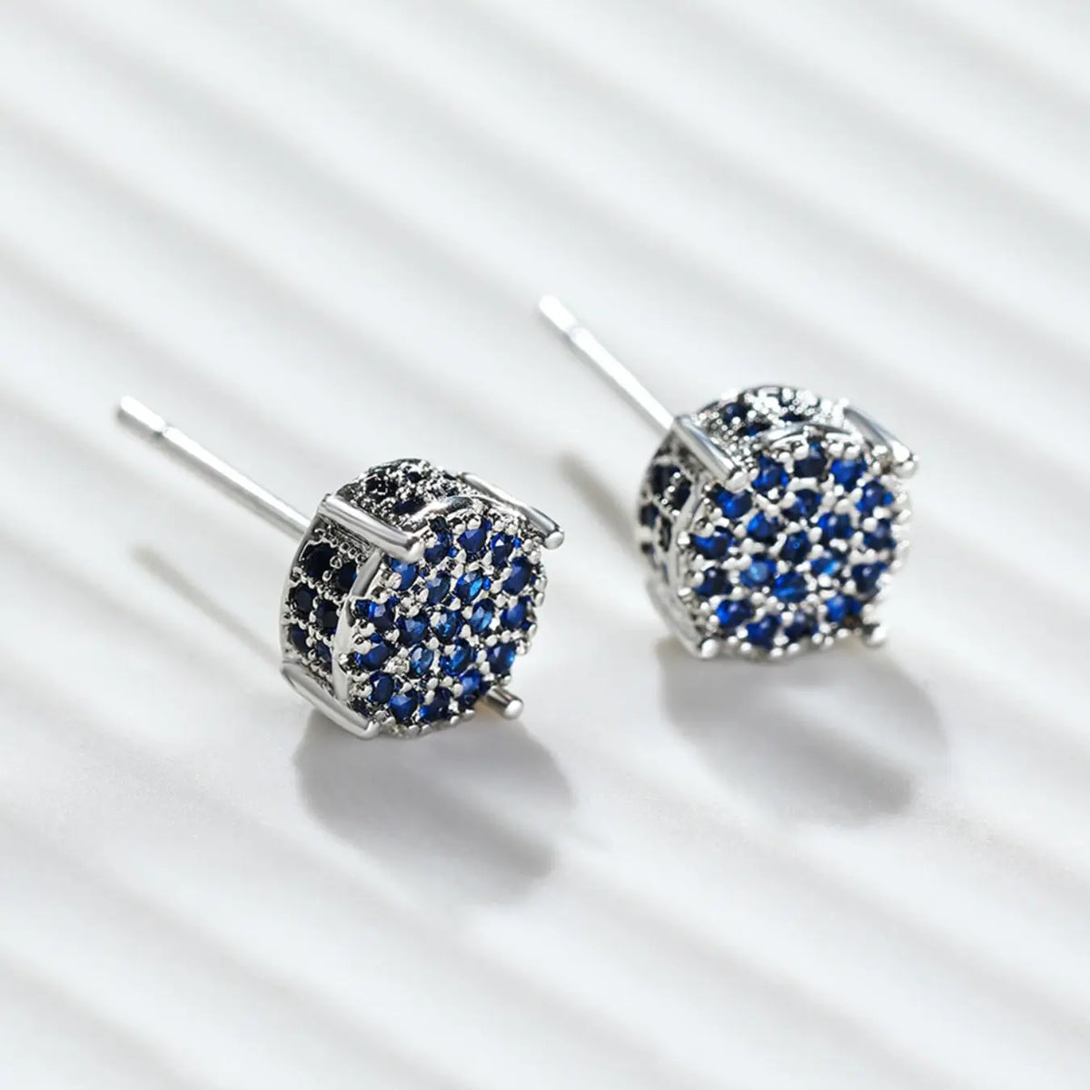 Round Artificial Zircon Decor Stud Earrings, 1/4 Pairs Earrings, Fashion Jewelry, Trendy All-match & Exquisite Jewelry
