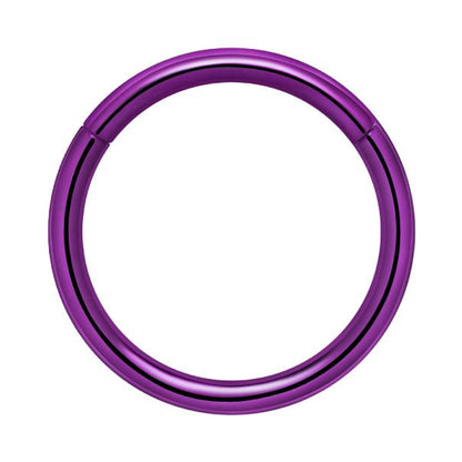 Titanium Plain Hinged Seamless Hoop for Nose, Ear, Lip Piercings