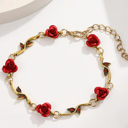 3 Piece Vintage Rose Vine Flower Jewelry Set, Adjustable, Lightweight, Perfect for Daily Wear, Gifts, Special Occasions