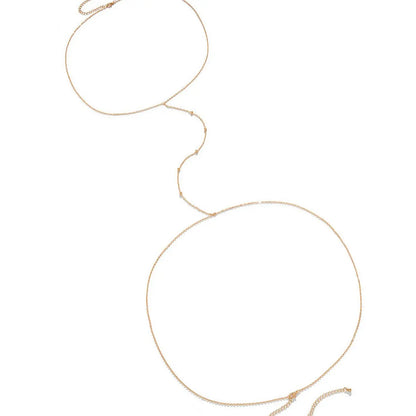 Women's Simple Body Chain, Fashionable Body Jewelry, Body Jewellery for Beach Party Vacation, Trendy All-match & Exquisite Jewelry for Birthday Gift, Vintage Body Jewelry