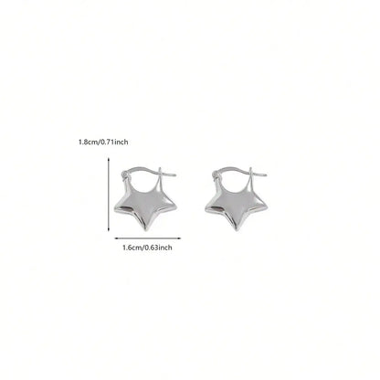Elegant Star Stud Earrings for Women, Perfect for Daily Wear and Special Occasions, Exquisite Jewelry Gift, Ideal Gift for Mom and Daughter, Fashion Jewelry Party