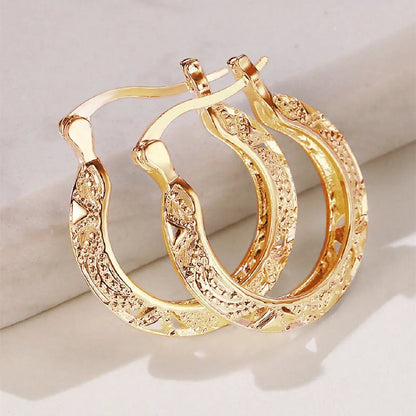 Women's Simple Copper Hoop Earrings, Minimalist Earrings, Versatile Earrings, Fashionable Earrings, High Quality Fashion Jewelry Party Earrings, Casual Style Anniversary Wedding Party Jewelry Gift, All Seasons Wear, Ear Hoops, No Choking Hazard
