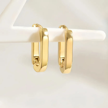 Hypoallergenic Stainless Steel Anti-Fading Gold-Tone Earrings, Hoop Earrings, Stainless Steel Hoops, Lightweight Earrings, Comfortable & Versatile Design, Elegant Jewelry Gift for Women, Fashion Earring, Fashionable Earrings