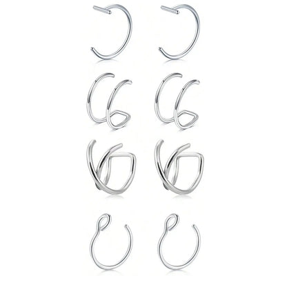 Fake Lip Piercing, Fake Lip Ring, Fake Nose Ring, Fake Snake Bites, Faux Lip Rings, Fake Snake Bite Piercing Clip, Lip Ring, Ear Cuff Earrings, Spiral Nose Ring, Nose Ring Jewelry, Non Piercing Jewelry, Body Jewelry